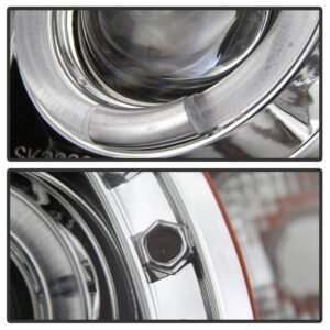 Dodge Ram 1500 94-01 / Ram 2500/3500 94-02 / 99-01 Ram Sport - Projector Headlights - LED Halo - Chrome - Image 3