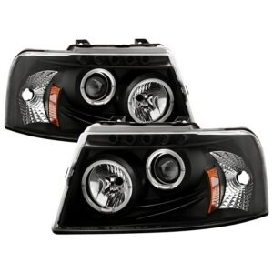 Ford Expedition 03-06 Projector Headlights - Black - Image 1