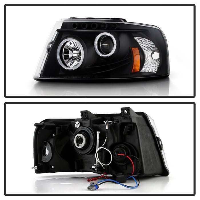 Ford Expedition 03-06 Projector Headlights - Black