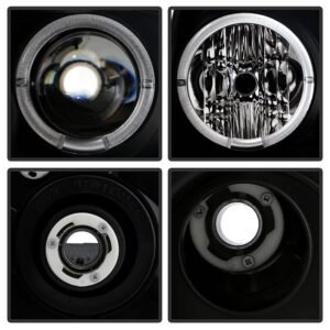 Ford Expedition 03-06 Projector Headlights - Black - Image 3