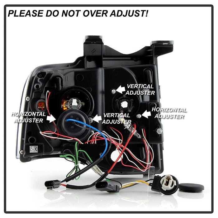 Ford Expedition 07-13 Projector Headlights - Black