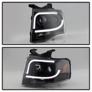 Ford Expedition 07-13 Projector Headlights - Black - Image 7