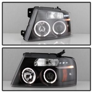 Ford F150 04-08 Projector Headlights- Black - Image 7