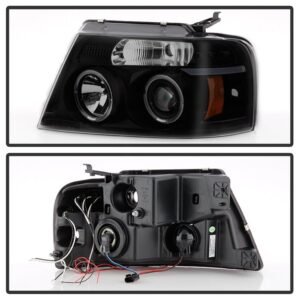 Ford F150 04-08 Projector Headlights - Black Smoke - Image 2