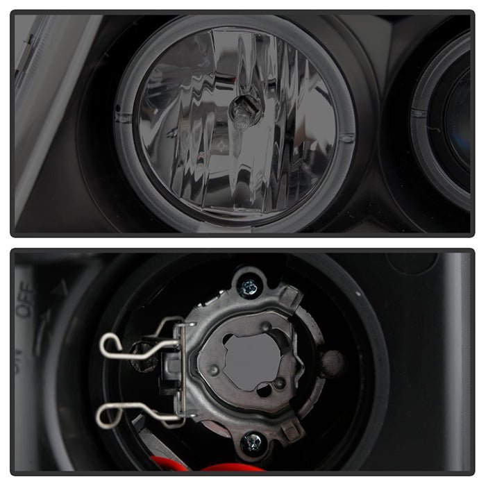 Ford F150 04-08 Projector Headlights - Black Smoke