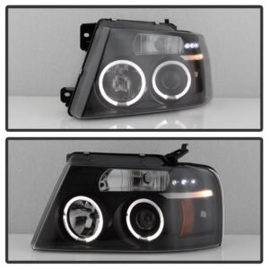 Ford F150 04-08 Projector Headlights - Black Smoke - Image 7