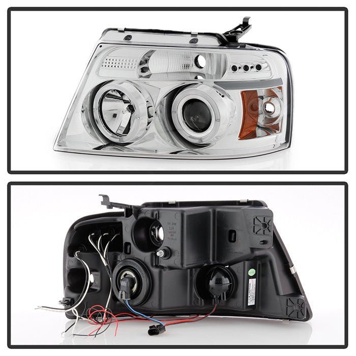 Ford F150 04-08 Projector Headlights- Chrome