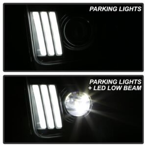 Ford Mustang 2005-2008 Equipped Headlights - Black - Image 9
