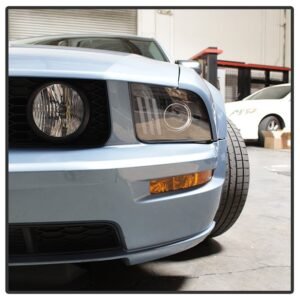 Ford Mustang 2005-2008 Projector Headlights - DRL LED - Black - Image 3