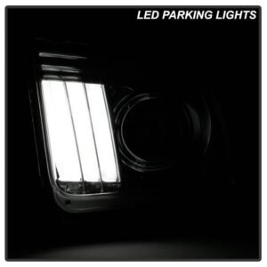 Ford Mustang 2005-2008 Projector Headlights - DRL LED - Chrome - Image 10