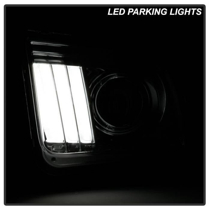 Ford Mustang 2005-2008 Projector Headlights - DRL LED - Chrome