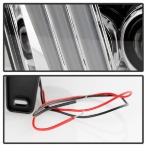Ford Mustang 2005-2008 Projector Headlights - DRL LED - Chrome - Image 4
