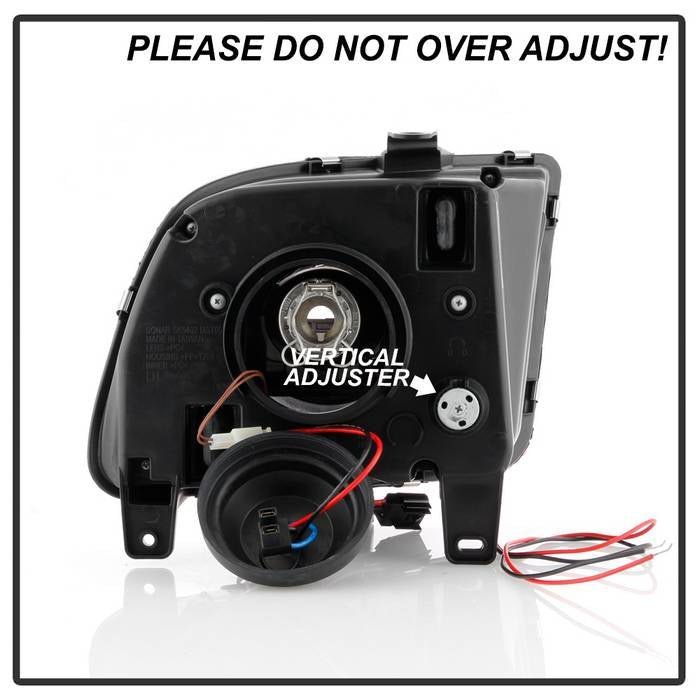 Ford Mustang 2005-2008 Projector Headlights - DRL LED - Chrome