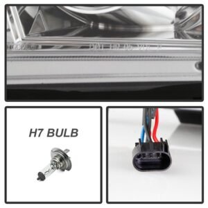 Ford Mustang 2005-2008 Projector Headlights - DRL LED - Chrome - Image 6