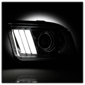 Ford Mustang 2005-2008 Projector Headlights - DRL LED - Chrome - Image 8