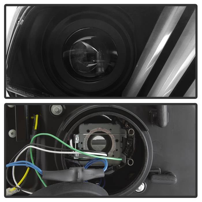 Ford Mustang 2013-2014 Projector Headlights - Sequential Turn Signal - Black