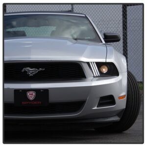 Ford Mustang 2010-2014 Projector Headlights - LED Sequential Turn Signals - Black - Image 10