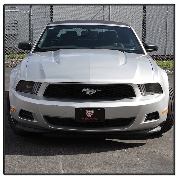 Ford Mustang 2010-2014 Projector Headlights - LED Sequential Turn Signals - Black