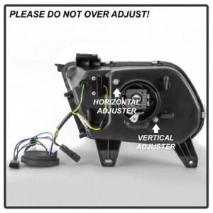 Ford Mustang 2010-2012 Projector Headlights - LED Sequential Turn Signals - Black - Image 5