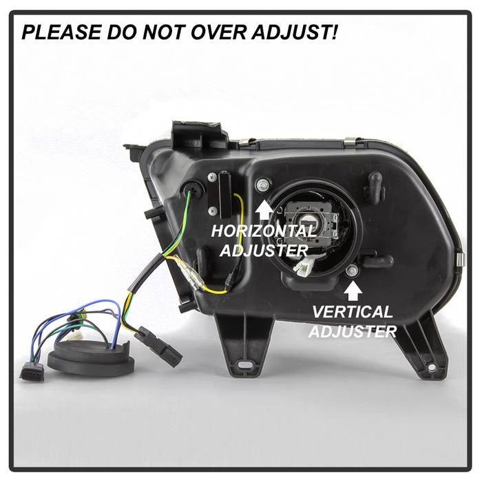 Ford Mustang 2010-2012 Projector Headlights - LED Sequential Turn Signals - Black