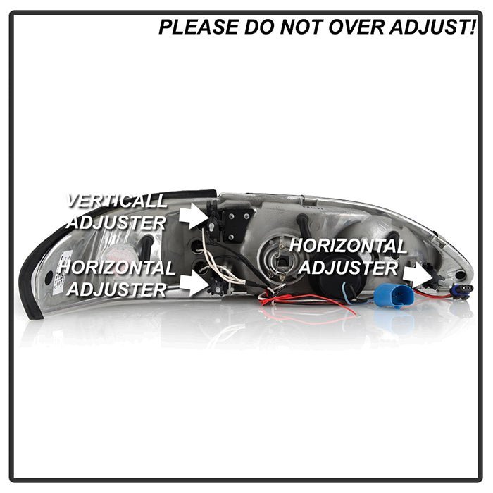 Ford Mustang 94-98 Projector Headlights - Black