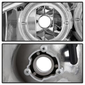 Ford Mustang 94-98 Projector Headlights - Chrome - Image 4