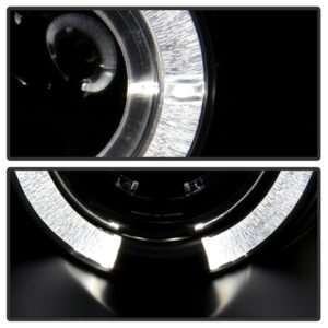 Ford Mustang 99-04 Projector Headlights - LED Halo - Black - Image 10