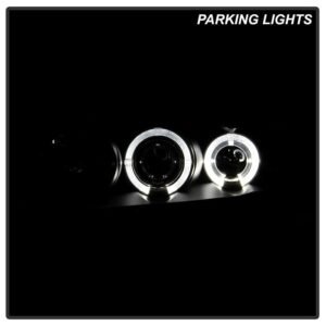 Ford Mustang 99-04 Projector Headlights - LED Halo - Black - Image 11