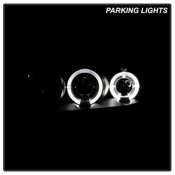 Ford Mustang 99-04 Projector Headlights - LED Halo - Black