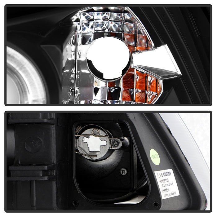Ford Mustang 99-04 Projector Headlights - LED Halo - Black