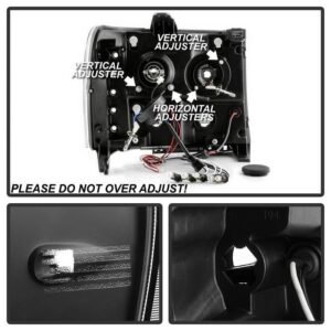 GMC Sierra 1500/2500/3500 07-13/GMC Sierra Denali 08-13/GMC Sierra 2500HD/3500HD 07-13 Projector Headlight All Black - Image 5
