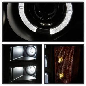GMC Sierra 1500/2500/3500 07-13/GMC Sierra Denali 08-13/GMC Sierra 2500HD/3500HD 07-13 Projector Headlight All Black - Image 7