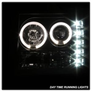 GMC Sierra 1500/2500/3500 07-13 / GMC Sierra Denali 08-13 /GMC Sierra 2500HD/3500HD 07-13 Projector Headlights -Black - Image 9