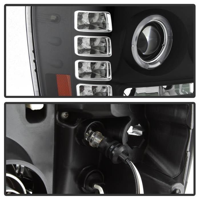 GMC Sierra 1500/2500/3500 07-13 / GMC Sierra Denali 08-13 /GMC Sierra 2500HD/3500HD 07-13 Projector Headlights -Black