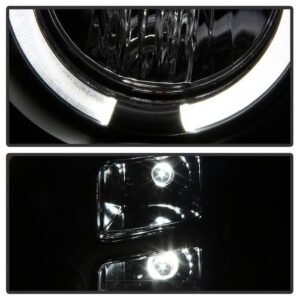 GMC Sierra 1500/2500/3500 07-13 / GMC Sierra Denali 08-13 /GMC Sierra 2500HD/3500HD 07-13 Projector Headlights -Black - Image 7
