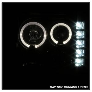 GMC Sierra 1500/2500/3500 07-13 / GMC Sierra Denali 08-13 / GMC Sierra 2500HD/3500HD 07-13 Projector Headlights - Black Smoke - Image 9