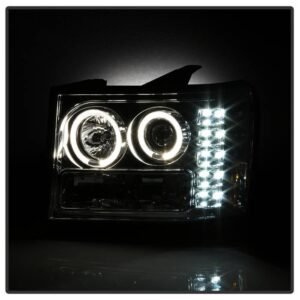 GMC Sierra 1500/2500/3500 07-13 /GMC Sierra Denali 08-13/GMC Sierra 2500HD/3500HD 07-3 Projector Headlights-Chrome - Image 6