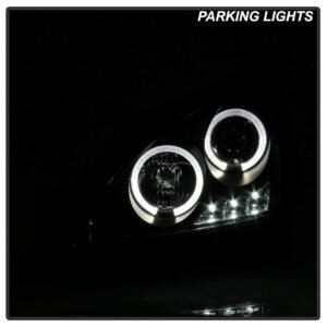 Honda Accord 03-07 Projector Headlights- Black - Image 10