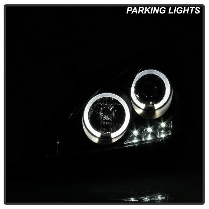 Honda Accord 03-07 Projector Headlights- Black
