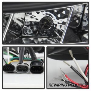Honda Accord 03-07 Projector Headlights- Black - Image 4