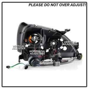 Honda Accord 03-07 Projector Headlights- Black - Image 5