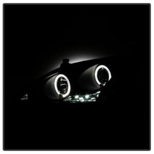 Honda Accord 03-07 Projector Headlights- Black - Image 8