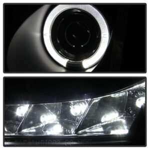 Honda Accord 03-07 Projector Headlights- Black - Image 9