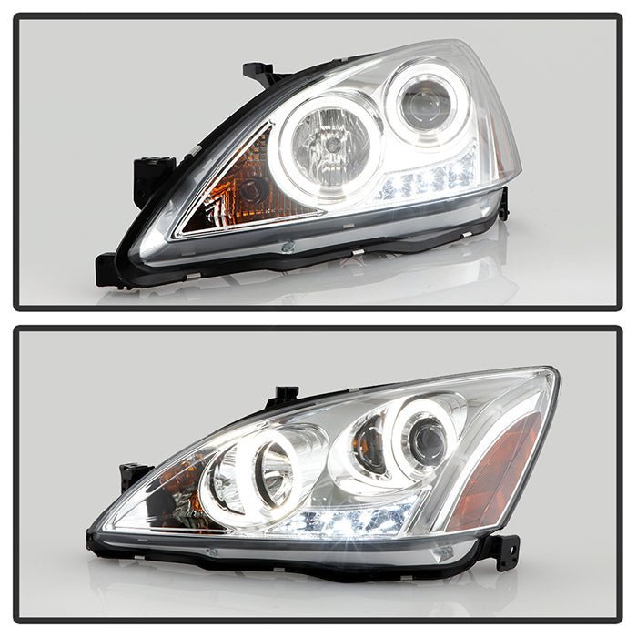 Honda Accord 03-07 Projector Headlights - Chrome