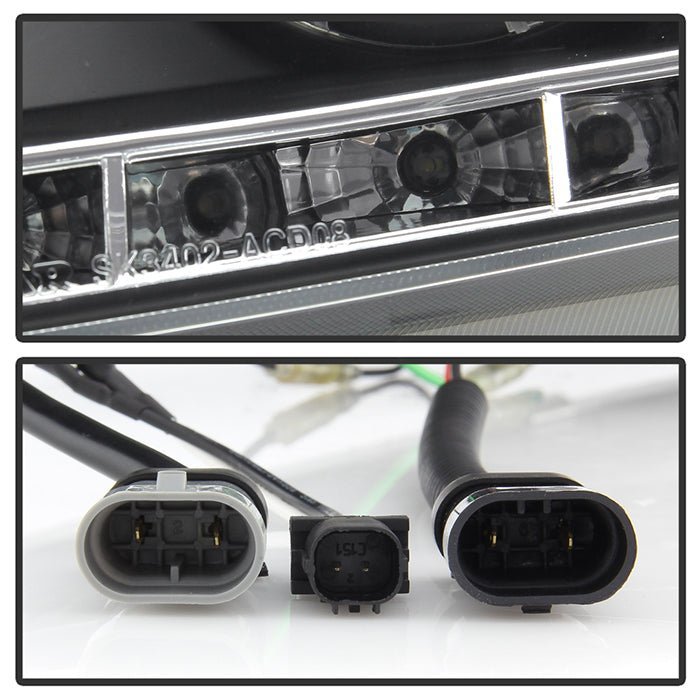 Honda Accord 08-12 4Dr Projector Headlights- Black