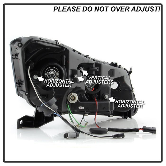 Honda Accord 08-12 4Dr Projector Headlights- Black