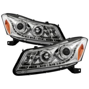 Honda Accord 08-12 4Dr Projector Headlights- Chrome - Image 1