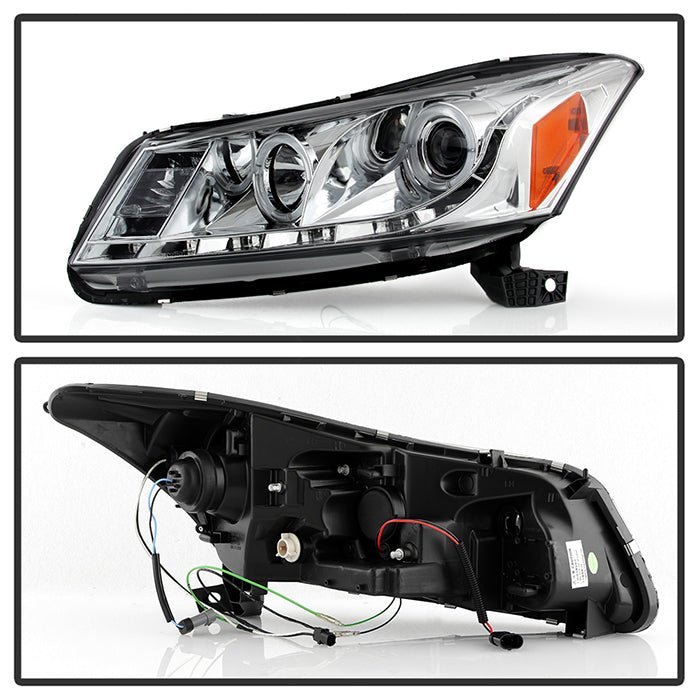 Honda Accord 08-12 4Dr Projector Headlights- Chrome