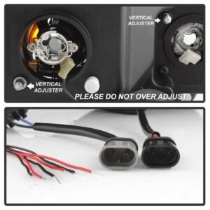 Honda Civic 06-08 2Dr Projector Headlights- Black - Image 5