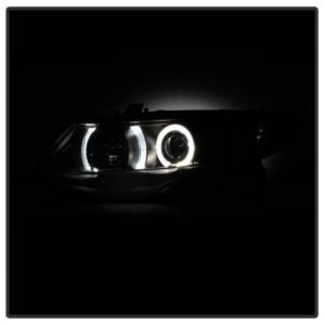 Honda Civic 06-08 2Dr Projector Headlights- Black - Image 6